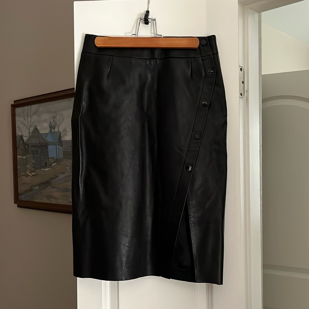 Sandro leather skirt